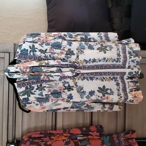 Free People Flowered Tunic